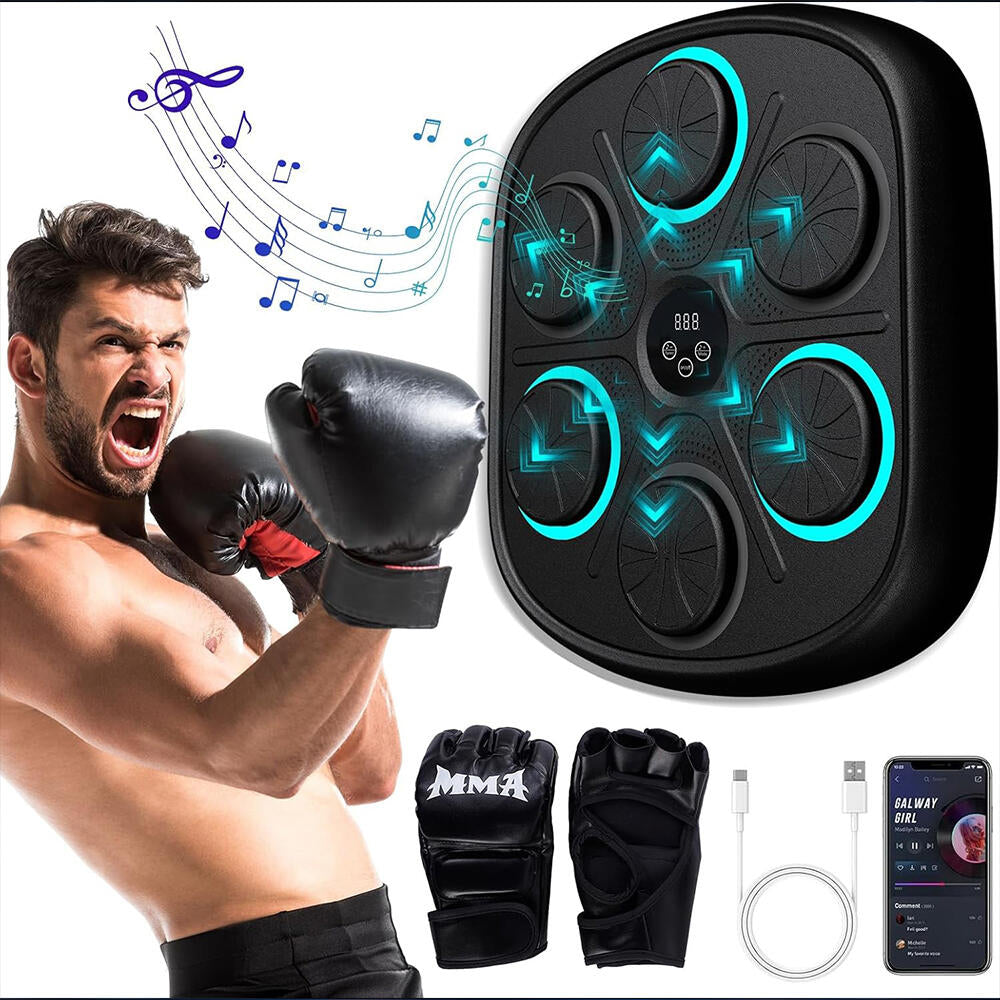 Máquina de Boxeo Electrónica con Guantes Bluetooth